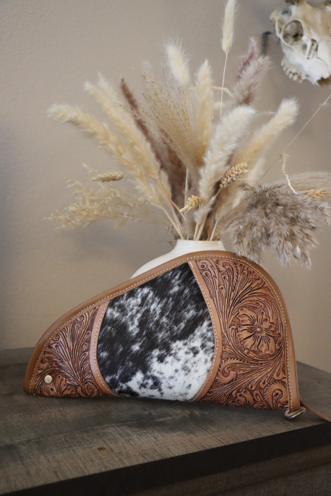 Tooled Leather Pistol Case