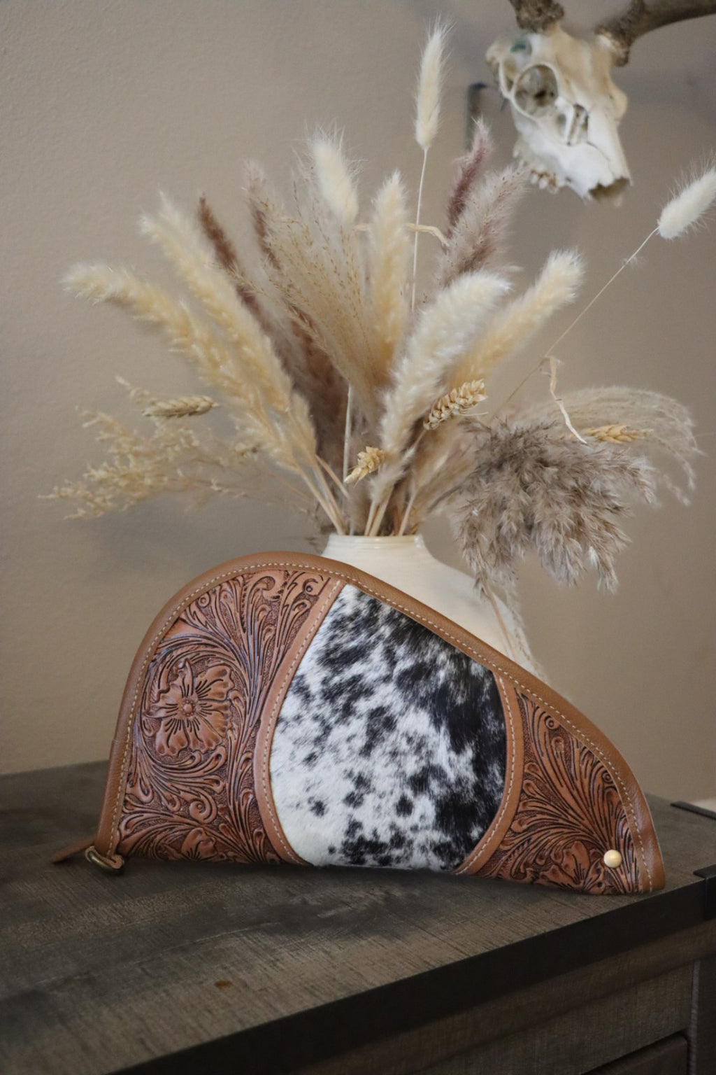 Tooled Leather Pistol Case