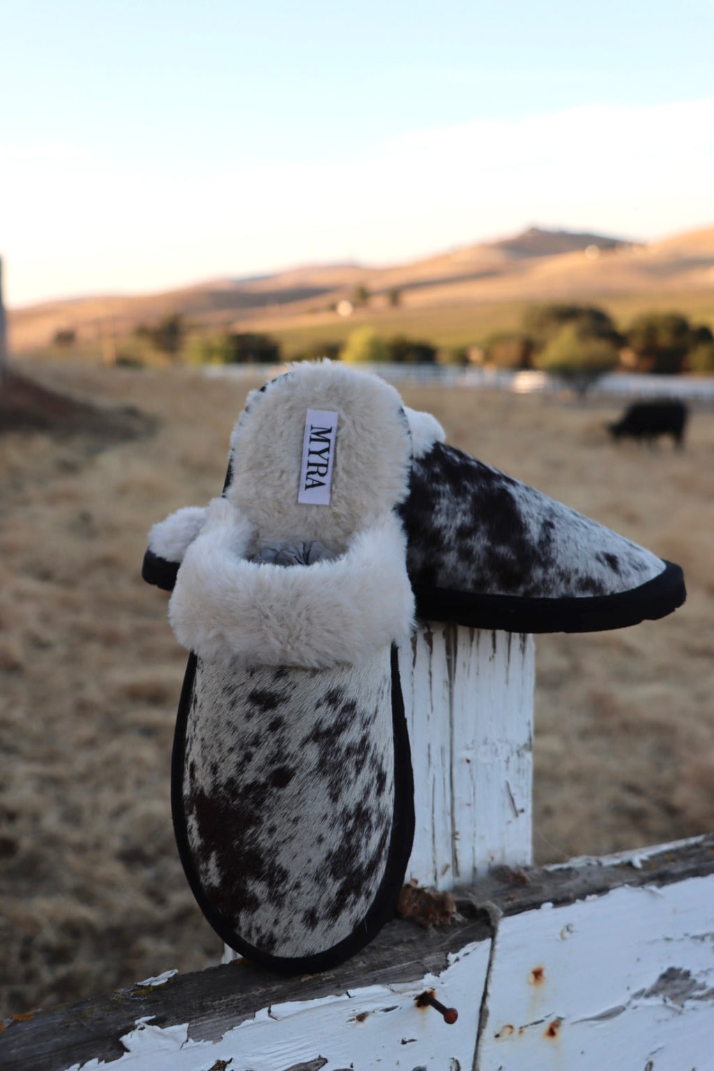 Cowhide Slippers