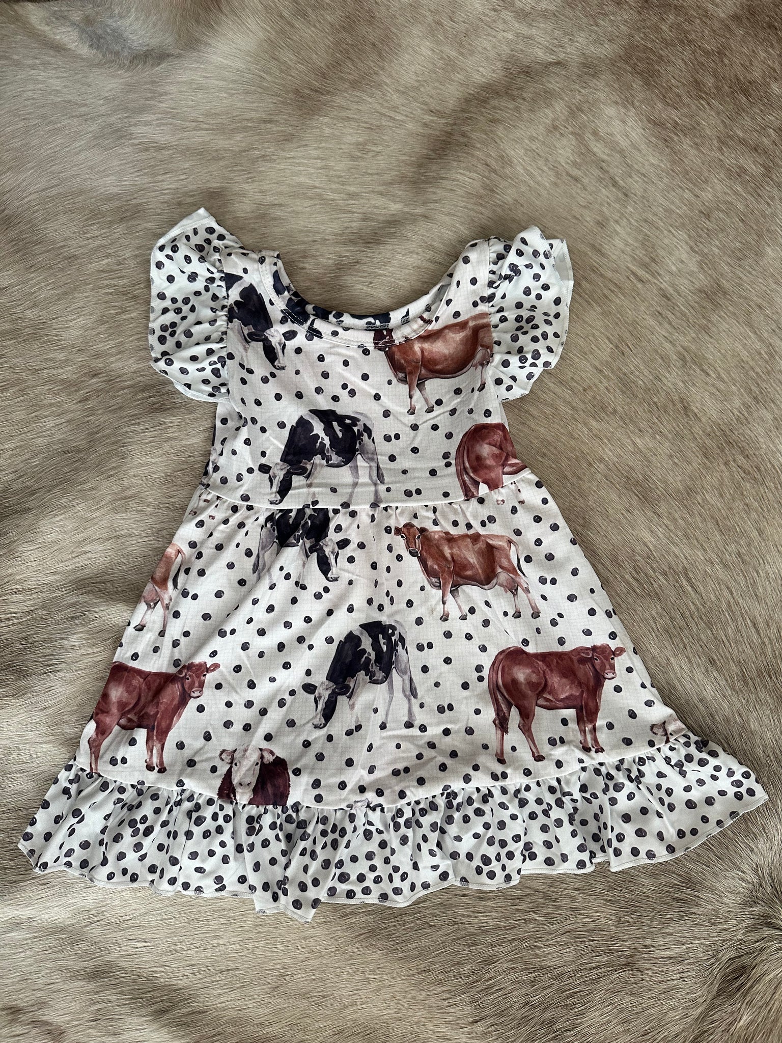 Baby Girl Cow Dress