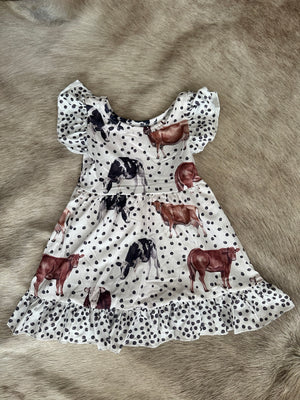 Baby Girl Cow Dress