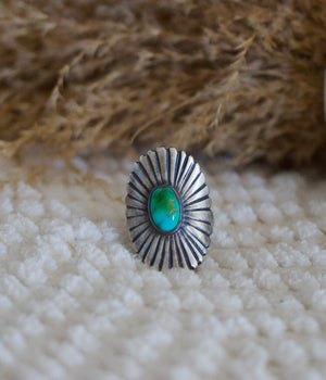 Turquoise Concho Ring