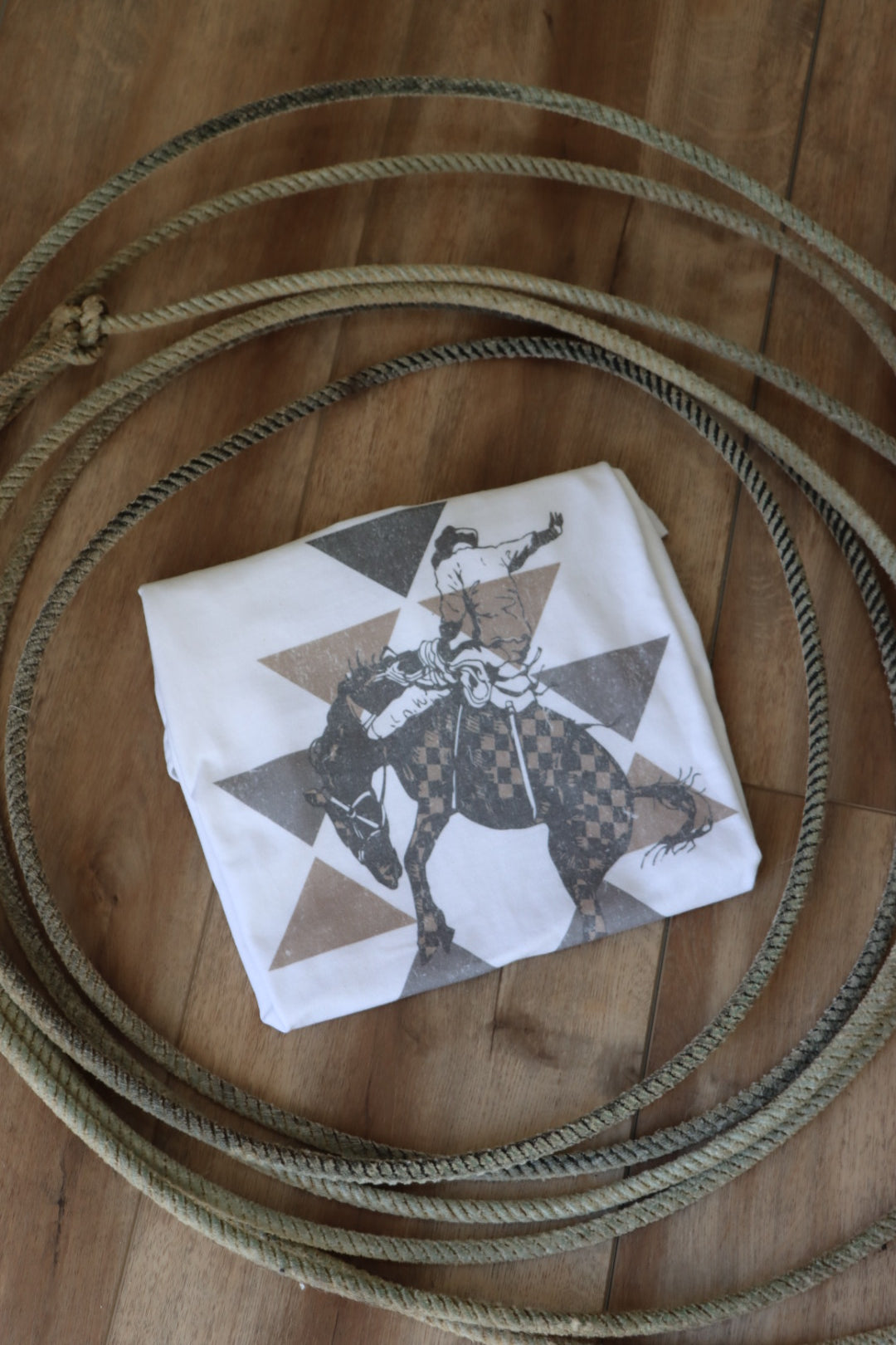 The Checkered Bronc Tee
