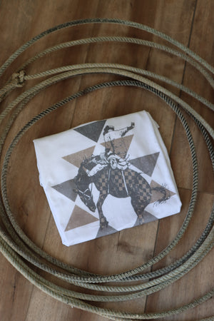 The Checkered Bronc Tee