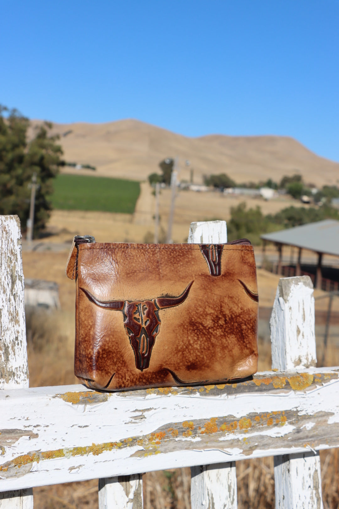 Cow Skull Cosmetic Bag