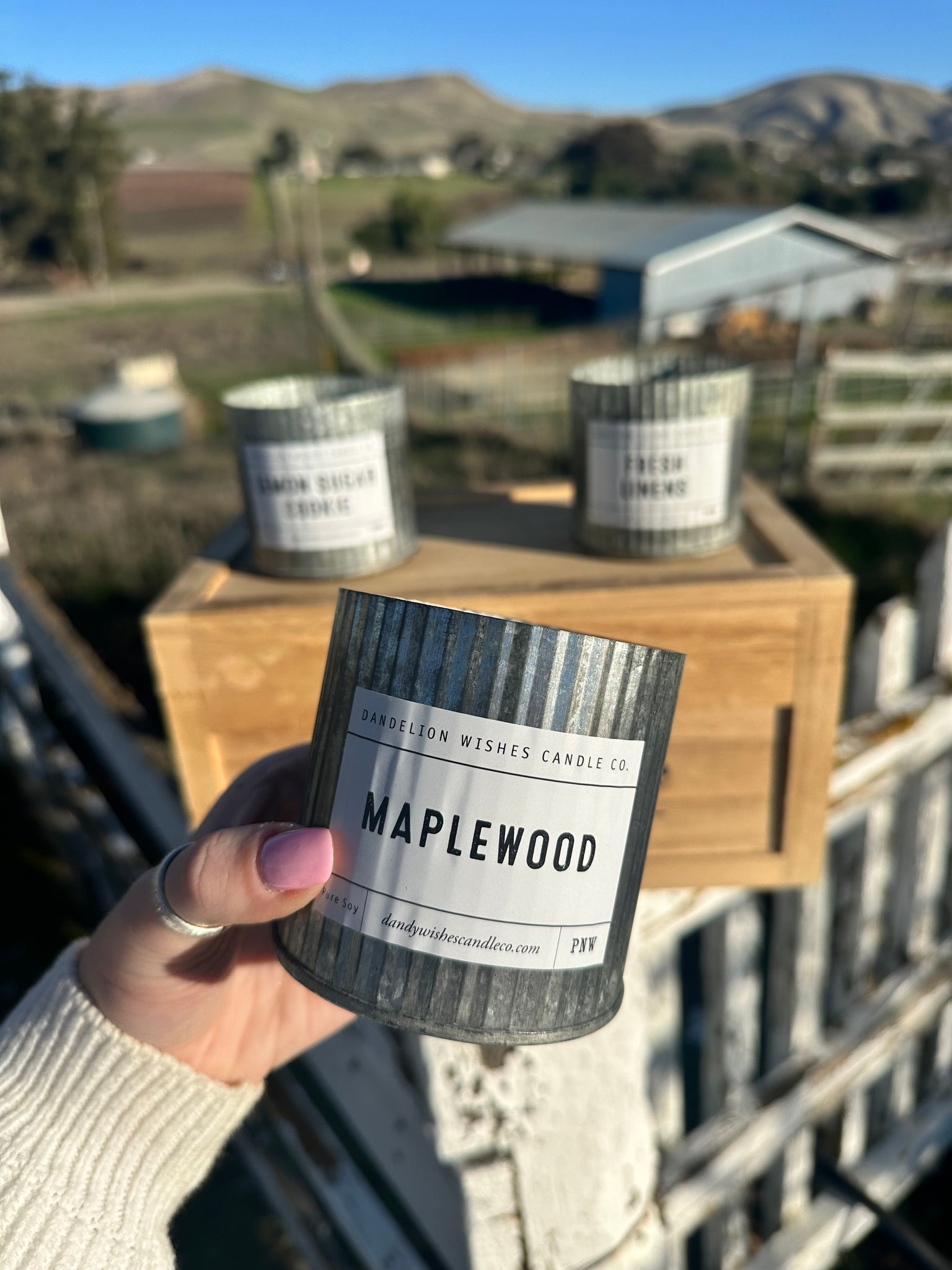 Rustic Tin Candles