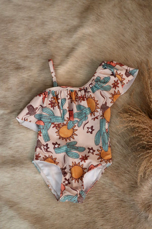 Cactus One Piece Bathing Suit