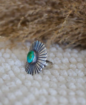 Turquoise Concho Ring