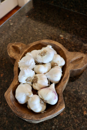 Wooden Cow Bowl