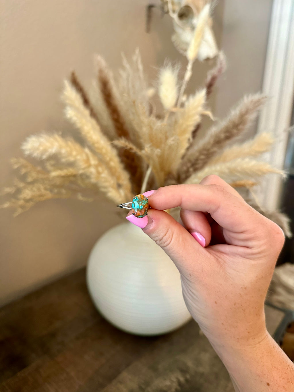 Oyster Turquoise Ring