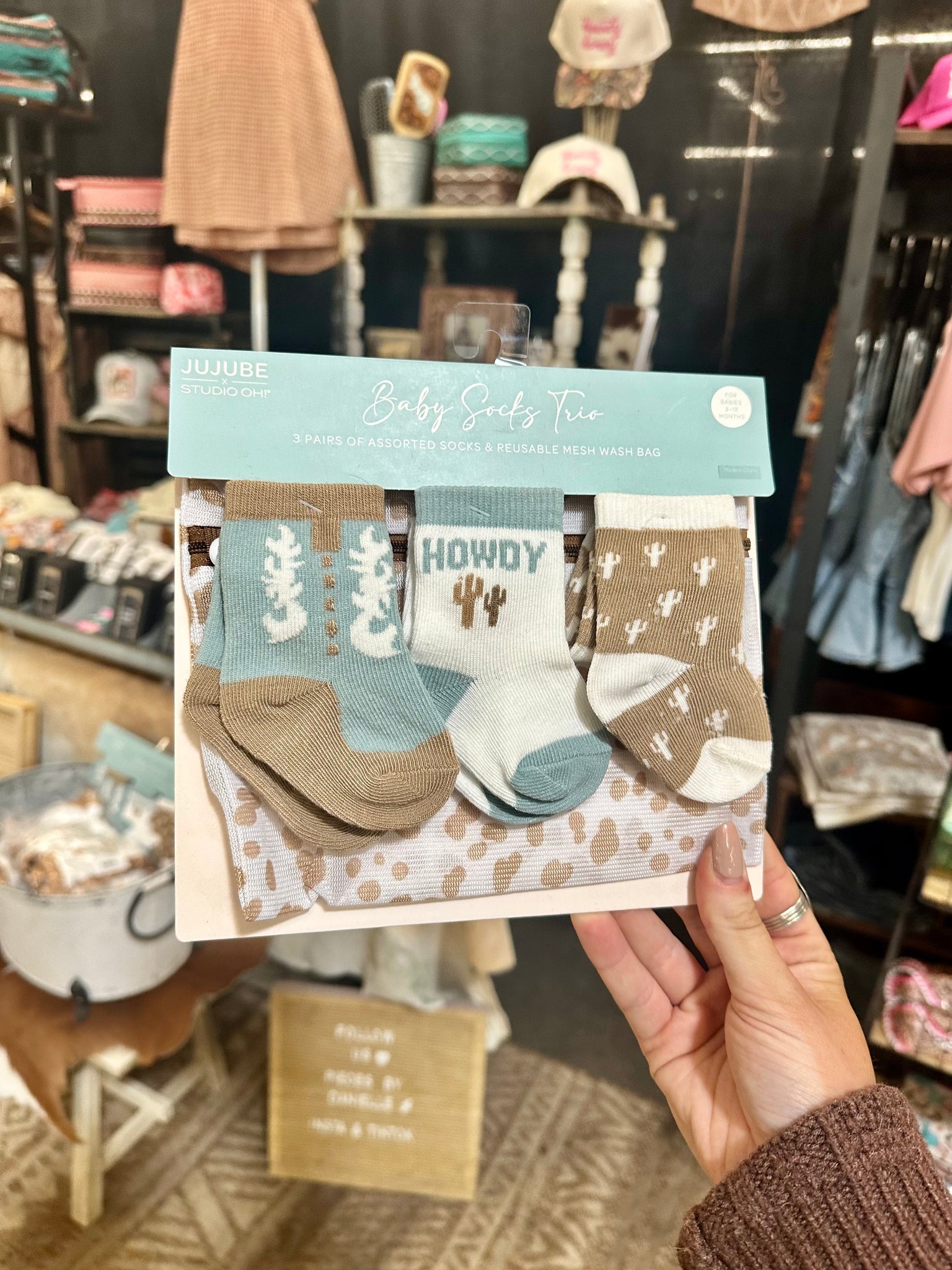 Baby Socks + Wash Bag