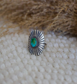 Turquoise Concho Ring