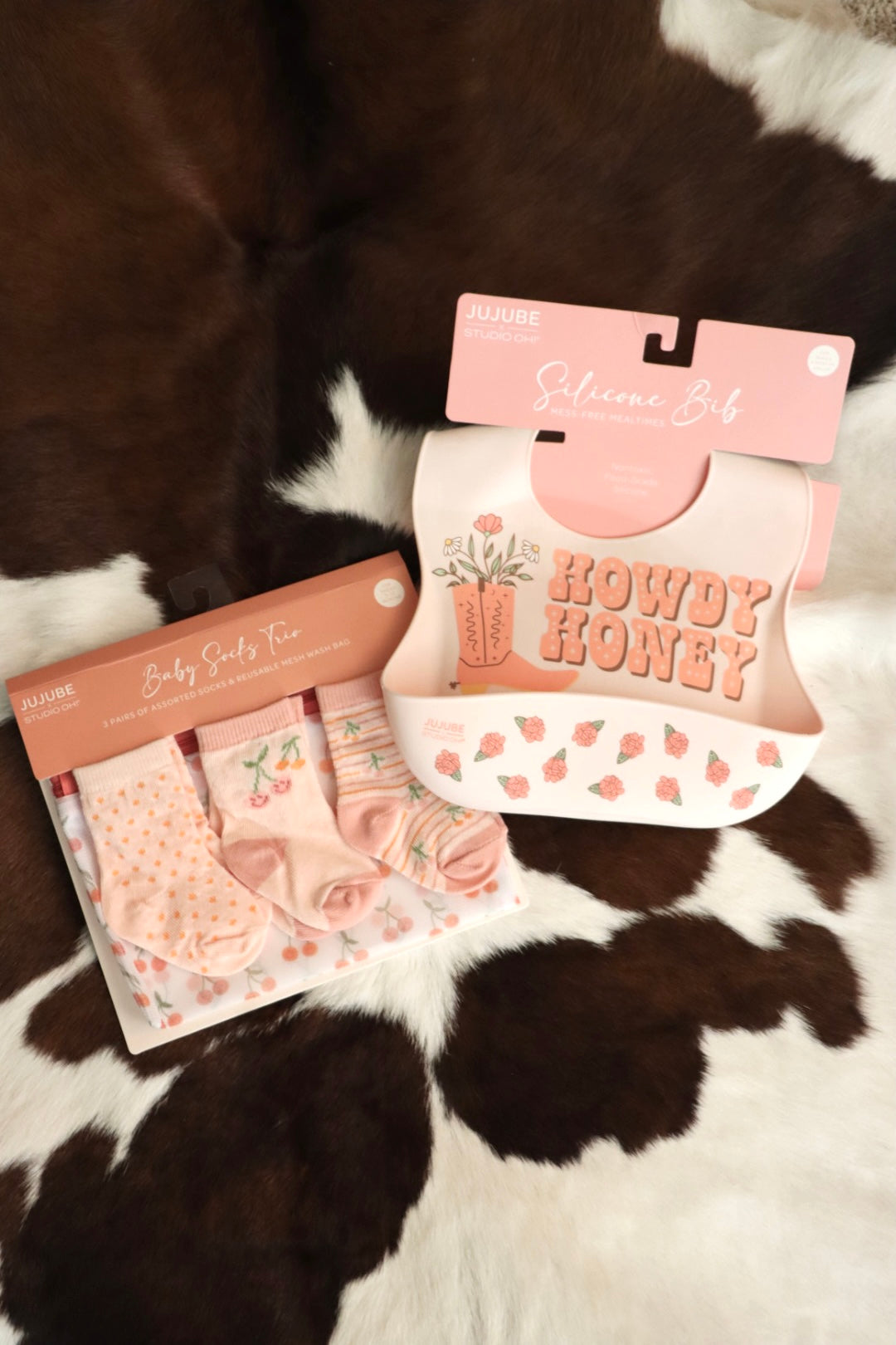 Baby Cherry Socks + Wash Bag