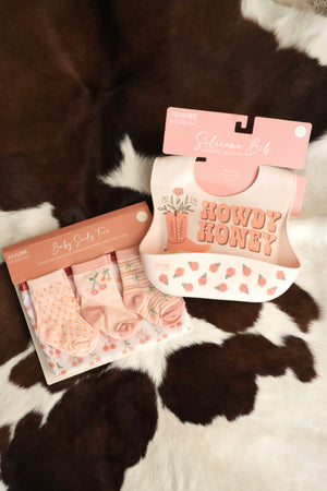 Baby Cherry Socks + Wash Bag