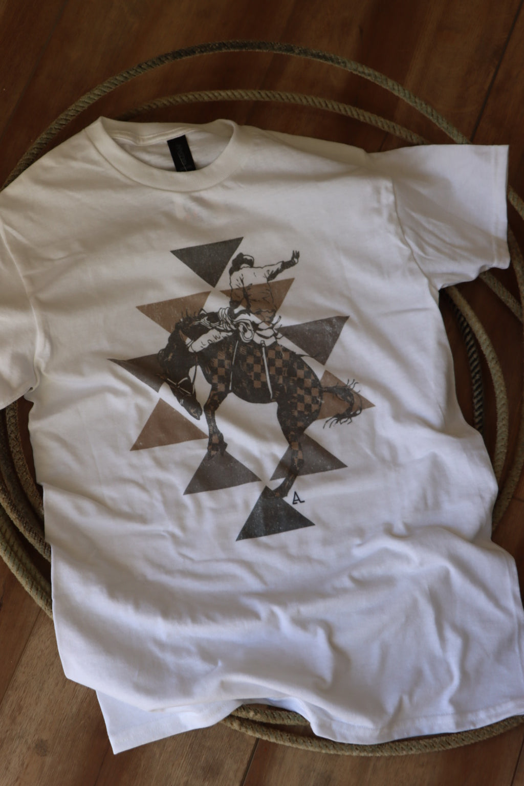 The Checkered Bronc Tee