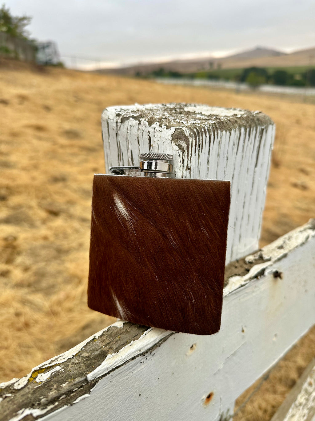 Cowhide Flask