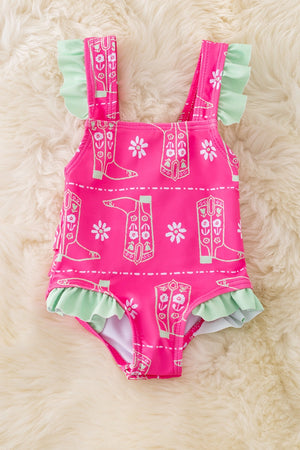 Boots Baby Swimsuit