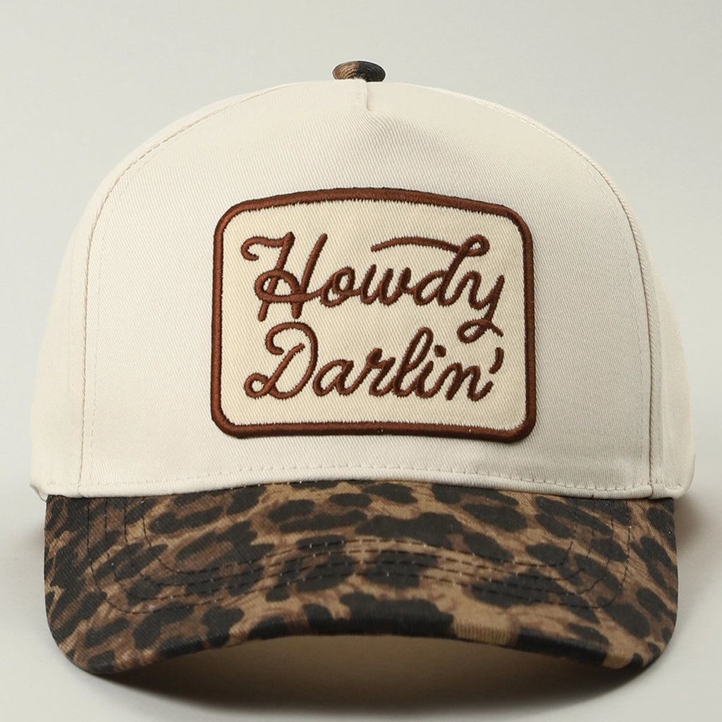 Howdy Darlin Cheetah Hat