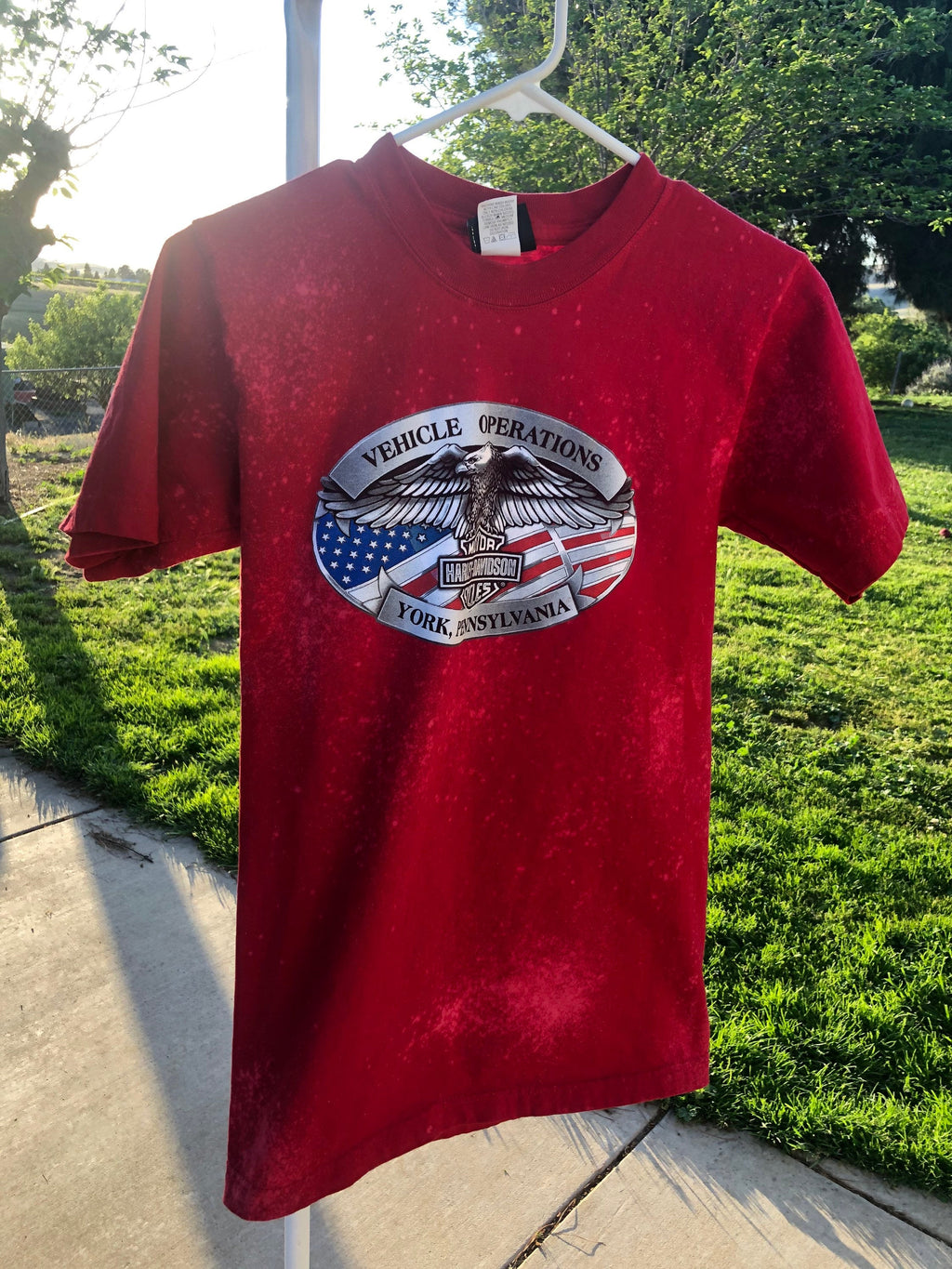 Vintage Acid Wash Harley Davidson Tee