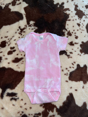 Baby Pink Acid Wash Onesie