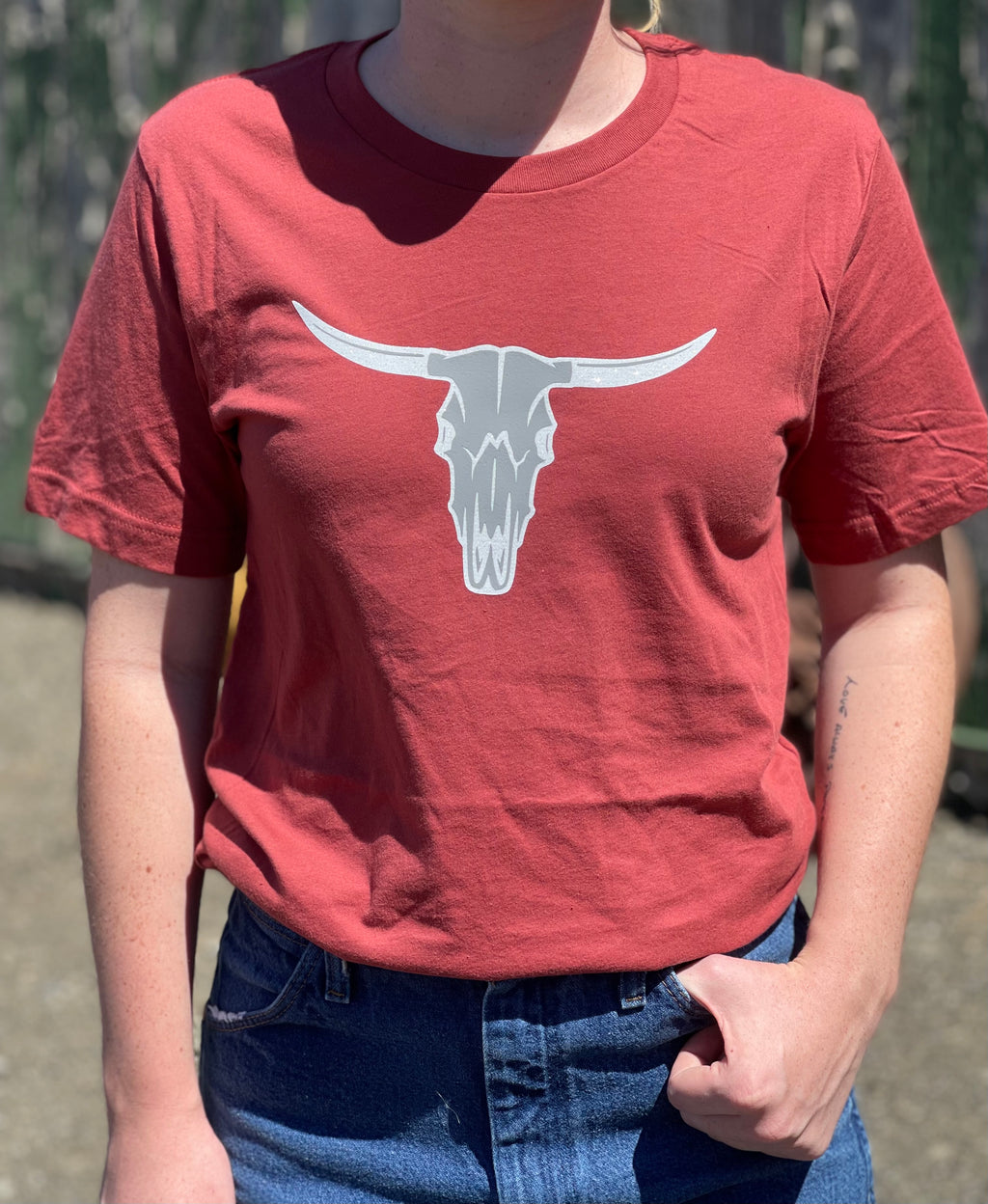 Glitter Longhorn Tee