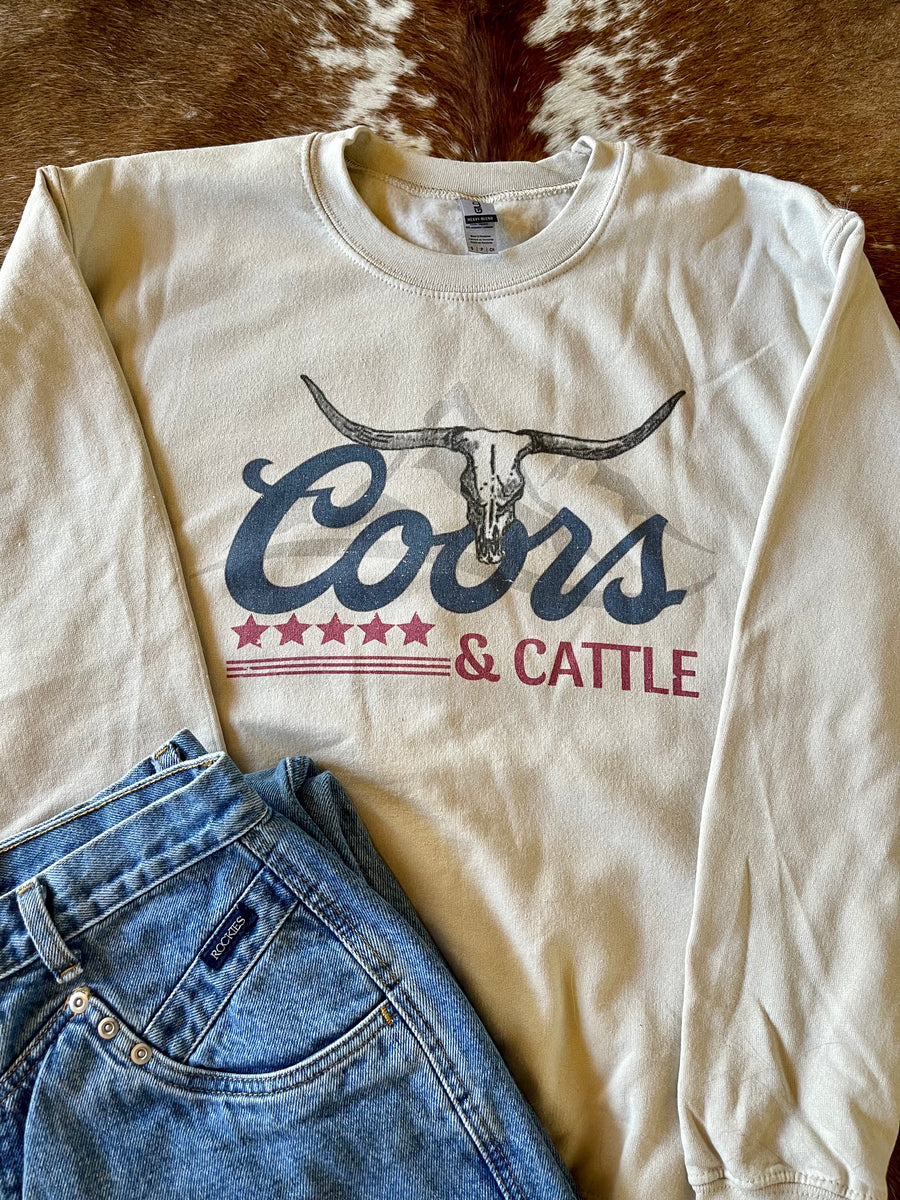 Coors & Cattle Crewneck (+colors) – Pieces By Danielle