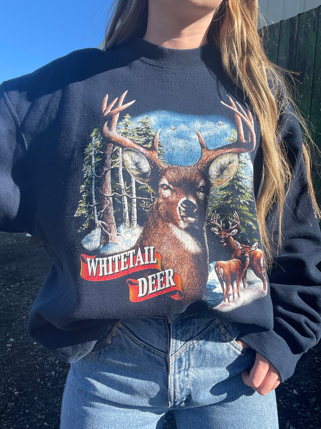 Whitetail Deer Crewneck